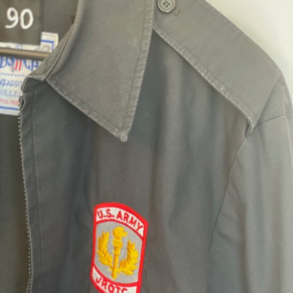 US ARMY JROTC UNISEX S DRESS JACKET MALE FEMALE WINDBREAKER BLACK UNIFORM - Picture 6 of 14